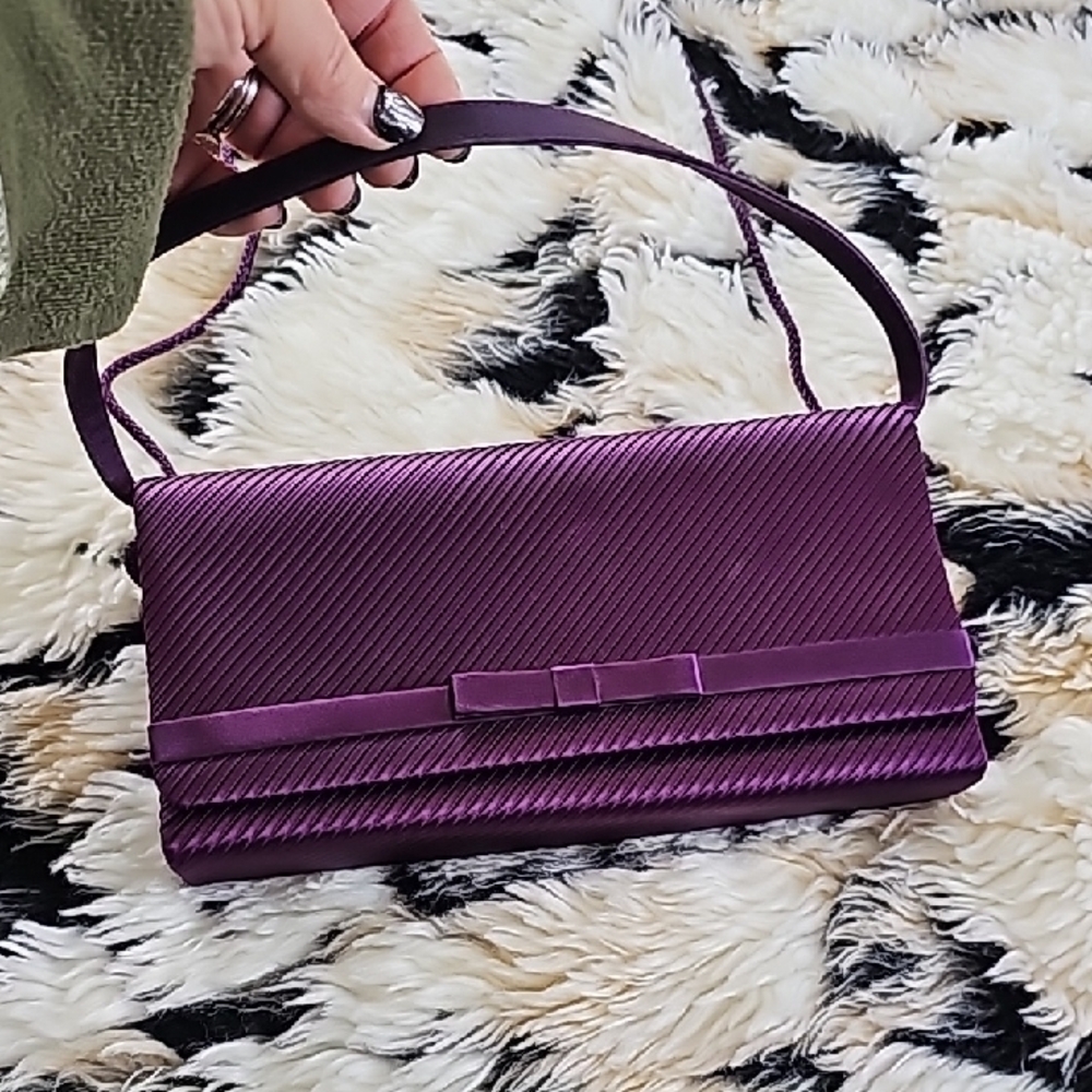 Elegant Purple Clutch Bag